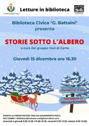"Storie sotto l'albero" in biblioteca a Castiglione