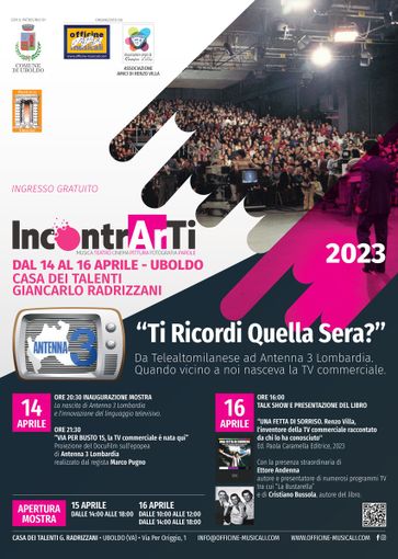 Tutto pronto per la rassegna culturale "IncontrArTi" Tutto pronto per la rassegna culturale "IncontrArTi"