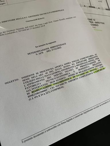 Centro di Riabilitazione pneumologica di Cuasso al Monte: pronta la gara per l'affidamento della progettazione