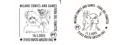 Poste Italiane: due speciali annulli per Milano Comics&Games Poste Italiane: due speciali annulli per Milano Comics&Games