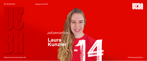 Ecco Laura Kunzler: «Tutti insieme riportiamo in alto la Uyba» Ecco Laura Kunzler: «Tutti insieme riportiamo in alto la Uyba»