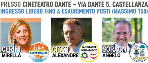 Castellanza, giovedì 30 confronto tra i tre candidati sindaco