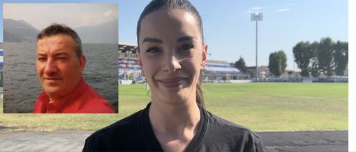 La vicepresidente Stefania Salmerigo e il tifoso Renato Nicolis La vicepresidente Stefania Salmerigo e il tifoso Renato Nicolis