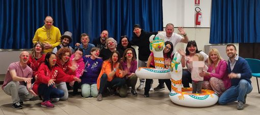 I &quot;claun&quot; che si allenano al Salone Polivalente di Comerio