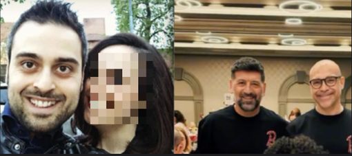 Tre dei deceduti: a sinistra Valerio Amodio Giurni, a destra Mario Paglino e Gianni Gros