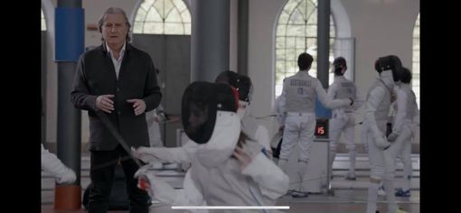 Il giornalista Giorgio Porrà alla Pro Patria Scherma per “Sogni di Gloria” Il giornalista Giorgio Porrà alla Pro Patria Scherma per “Sogni di Gloria”