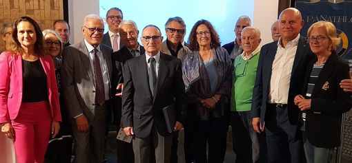 Giancarlo Agazzi alla cerimonia di Villa Jucker Giancarlo Agazzi alla cerimonia di Villa Jucker