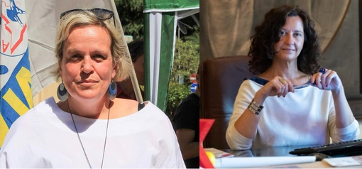 Le leghiste Paola Reguzzoni (a sinistra) e Manuela Maffioli
