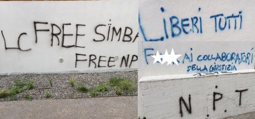 Alcune delle scritte Alcune delle scritte