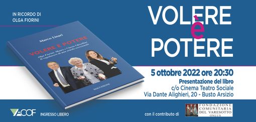 “Volere è potere”: un libro per raccontare la storia di Acof