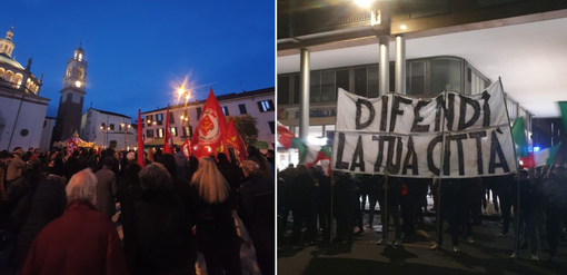 Presidio delle destre in centro: «Busto è nostra e ci appartiene». In piazza anche gli antifascisti Presidio delle destre in centro: «Busto è nostra e ci appartiene». In piazza anche gli antifascisti