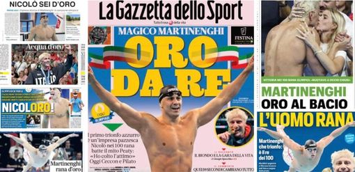 "Martinenghi oro al bacio", "L'uomo rana", "Oro da re": Nicolò, ora sei leggenda "Martinenghi oro al bacio", "L'uomo rana", "Oro da re": Nicolò, ora sei leggenda