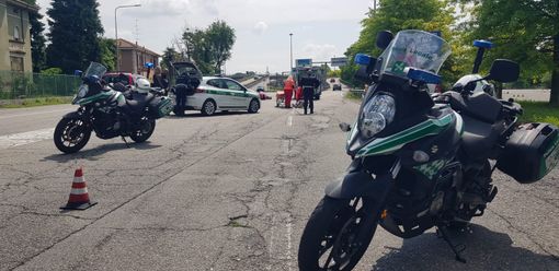 Incidente sul Sempione: motociclista a terra ai Cinque Ponti
