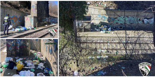 Il materiale rinvenuto dalla polizia locale di Vergiate