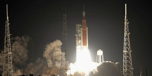 La foto del lancio pubblicata sulla pagina Facebook della Società Astronomica Schiaparelli