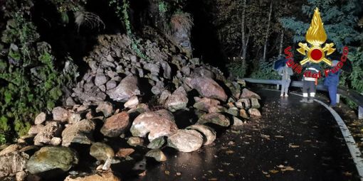 Frana in Valle Anzasca, chiusa la Provinciale per Bannio Anzino