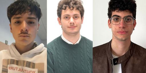 Da sinistra: Tommaso Pozzoli, Ferdinando Sorbilli, Mattia Zanforlin