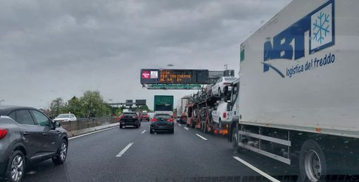 Le code poco in A8 fa prima di Gallarate Le code poco in A8 fa prima di Gallarate