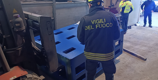 Il punto dove si è verificato l'incidente sul lavoro