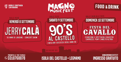 All'Isola del Castello tocca al “Magno Music Fest” con Jerry Calà e la Festa del Cavallo All'Isola del Castello tocca al “Magno Music Fest” con Jerry Calà e la Festa del Cavallo