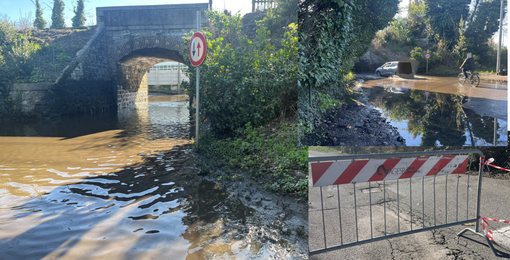 VIDEO. Come prima più di prima: il ponte allagato (e attraversato)