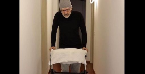 La foto postata da Gigi D'Agostino lo scorso gennaio