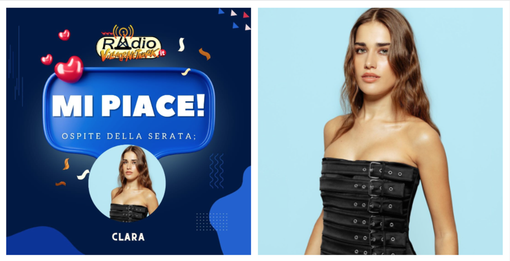 La travedonese Clara Soccini sul palco con Amadeus La travedonese Clara Soccini sul palco con Amadeus