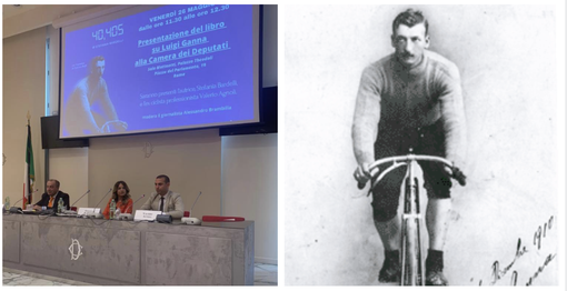 La storia di Luigi Ganna, il primo vincitore del Giro d'Italia. Presentato alla Camera il libro che racconta la sua storia
