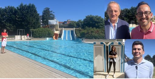 FOTO E VIDEO. Riaperta la piscina a Busto: ora è davvero estate. Le prime immagini