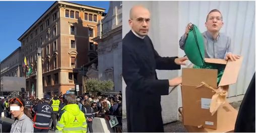 Le prime ore a Roma e a lato don Gabriele e don Paolo