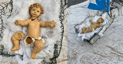 Un altro colpo al cuore: la statua di Gesù distrutta da bambini