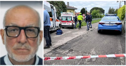 A sinistra: Fabio Limido. A destra: i soccorsi e la polizia sul luogo dell'omicidio A sinistra: Fabio Limido. A destra: i soccorsi e la polizia sul luogo dell'omicidio