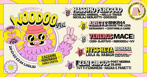 A Cassano Magnago torna la Woodoo Fest: da Massimo Pericolo a Myss Keta, ecco gli artisti sul palco