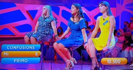 Letizia, Carolina ed Elisa si confermano campionesse di Reazione a catena. Sfugge l'ultima parola ma meritano solo applausi Letizia, Carolina ed Elisa si confermano campionesse di Reazione a catena. Sfugge l'ultima parola ma meritano solo applausi