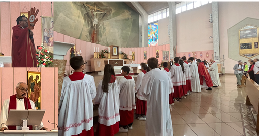 I VIDEO. Don Giovanni tra la commozione e la &quot;manita&quot;. Monsignor Severino: «Per Beata Giuliana il prete giusto»