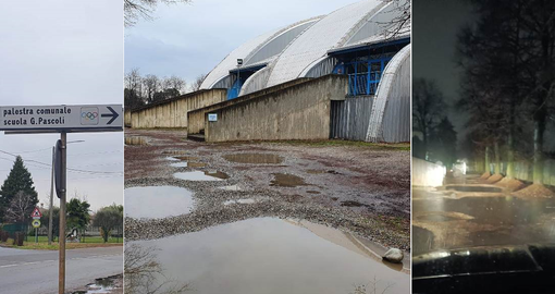 Parcheggio gruviera al PalaDrago di Busto: «Quando piove è un disastro»