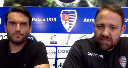 Riccardo Colombo e Ivan Javorcic in sala stampa