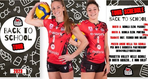 Alle scuole “Pontida” e “Pascoli” la pallavolo di serie A entra in classe Alle scuole “Pontida” e “Pascoli” la pallavolo di serie A entra in classe