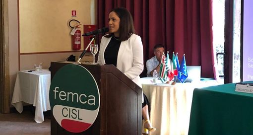 Carlotta Schirripa, segretario generale della Femca Cisl dei Laghi Carlotta Schirripa, segretario generale della Femca Cisl dei Laghi
