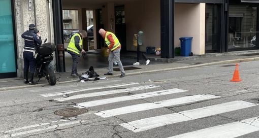 I rilievi della polizia locale questa mattina sul luogo dell'incidente I rilievi della polizia locale questa mattina sul luogo dell'incidente