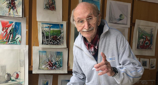 Una foto del maestro Matteo Piccaia pubblicata su Facebook dal devotissimo figlio Giorgio