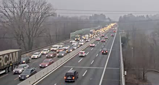 Le code di questa mattina in A8 viste dalle telecamere di Autostrade per l'Italia