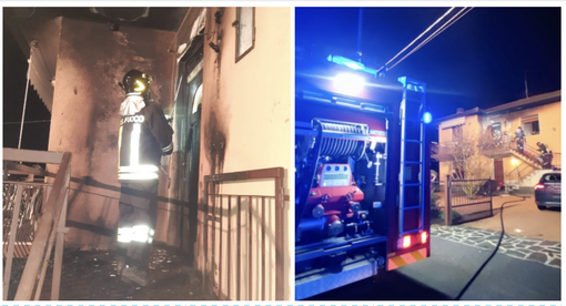 Fiamme in appartamento a Vergiate: quattro persone intossicate dal fumo
