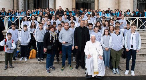 Il Collegio Rotondi festeggia i 425 anni a Roma: in 2.500 da Papa Francesco