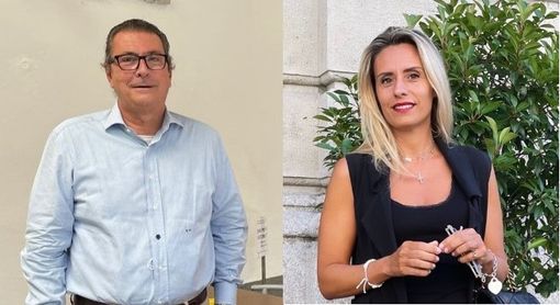 Giuseppe De Bernardi Martignoni e Francesca Caruso. Sotto, Salvatore Marino