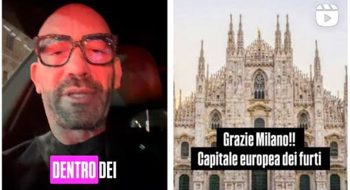 La denuncia di Bassetti: «Derubato in pieno centro, grazie Milano»