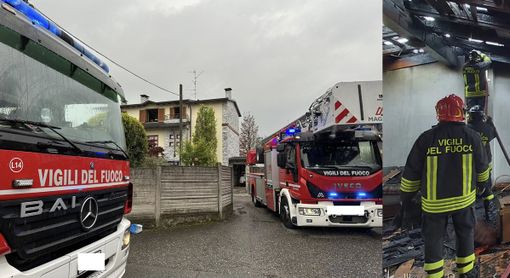 FOTO. Fiamme in un'abitazione a Fagnano, nonni e nipotino intossicati