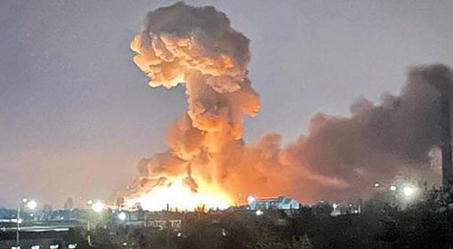 L'immagine simbolo dell'attacco all'Ucraina pubblicata da tutti i media nazionali e internazionali