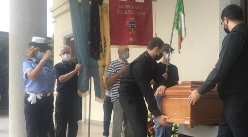 Momenti del funerale dello storico sindaco Bianchi