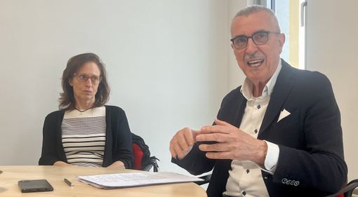 Il presidente Renato Borroni e  il consigliere Cristina Cagelli